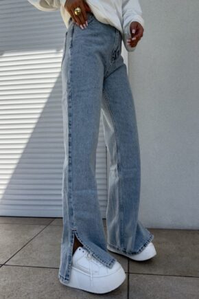 Jeansy MOM FIT FLARED – dark jeans